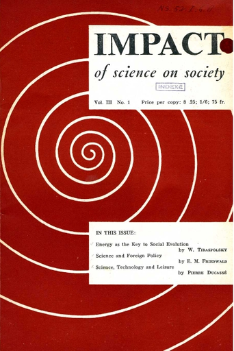 Impact of science on society, III, 1