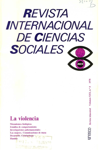 Revista internacional de ciencias sociales, XXX, 4