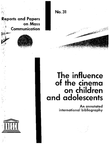 The Influence of the cinema on children adolescents: an annotated international bibliography