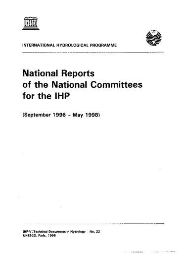 National Reports Of The National Committees For The Ihp September
