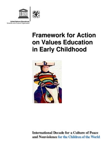 thesis on values education