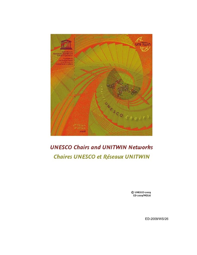 Unesco Chairs And Unitwin Networks