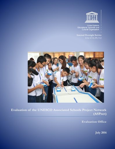 Six School Xxx - Evaluation of the UNESCO Associated Schools Project Network (ASPnet)