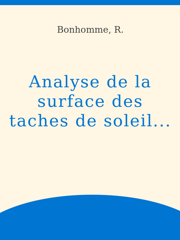 12 Sal Bata Maa Xxx - Analyse de la surface des taches de soleil, de l'indice foliaire et de  l'inclinaison moyenne des feuilles Ã  l'aide de photographies hÃ©misphÃ©riques