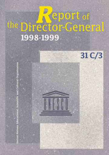 Xxxx Alia - Report of the Director-General on the activities of the Organization in  1998-1999, communicated to Member States and the Executive Board in  accordance with Article VI.3.b of the Constitution