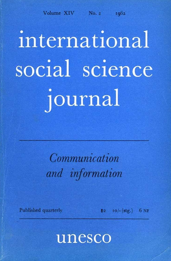 International social science journal, XIV, 2