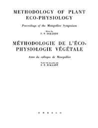 Methodology Of Plant Eco Physiology Proceedings Of The