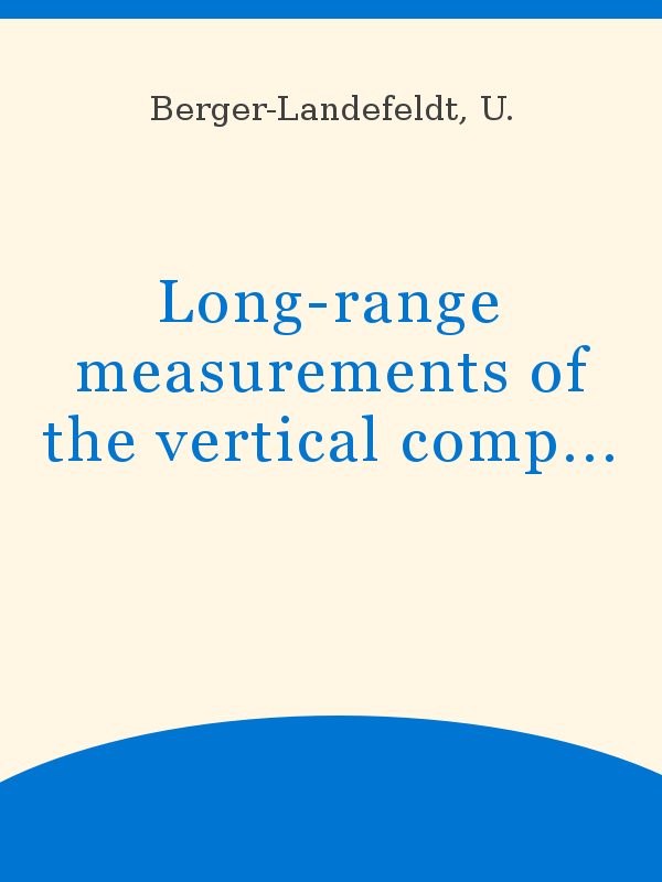 Long-range measurements of the vertical component of the wind