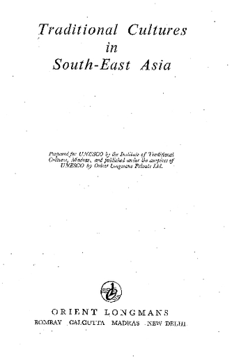 Traditional cultures in South-East Asia