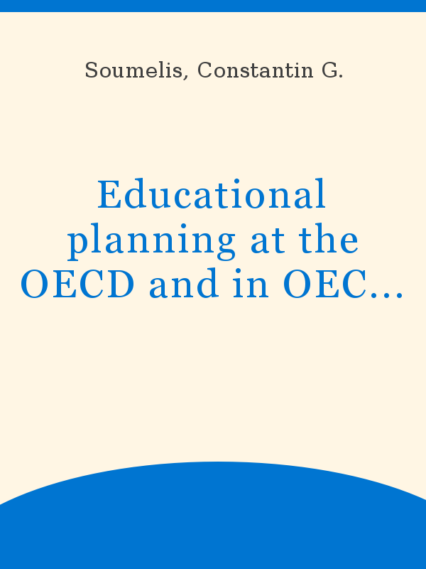 Educational Planning At The Oecd And In Oecd Member
