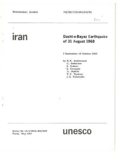 https://unesdoc.unesco.org/in/rest/Thumb/image?id=p%3A%3Ausmarcdef_0000232716&author=Ambraseys%2C+N.N.&title=Dasht-e-Bayaz+earthquake+of+31+August+1968%3A+Iran+-+%28mission%29+7+September+-+15+October+1968&year=1969&TypeOfDocument=UnescoPhysicalDocument&mat=PGD&ct=true&size=512&isPhysical=1