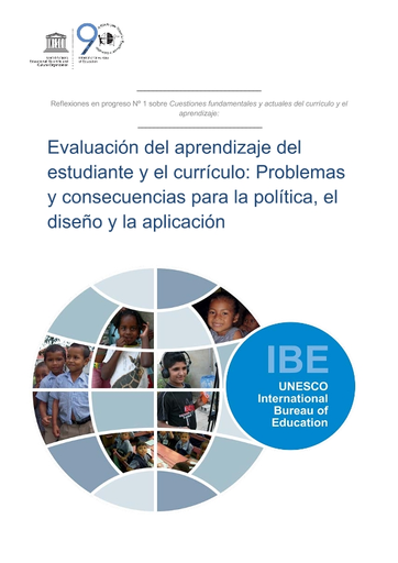 Evaluación del aprendizaje del estudiante y el currículo: problemas y  consecuencias para la política, el diseño y la aplicación