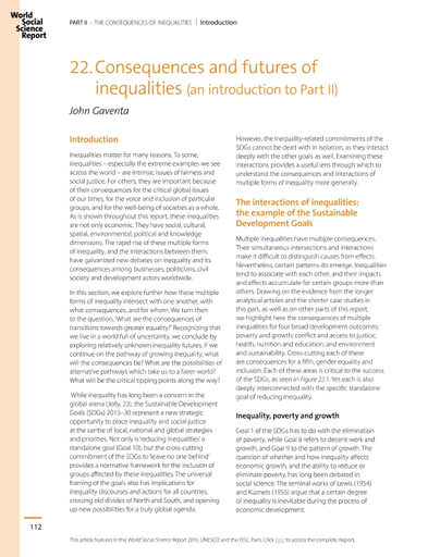 discuss the impact of social inequalities on groups in society