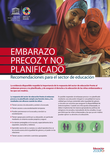 Embarazo precoz y no planificado: recomendaciones para el sector de  Educación