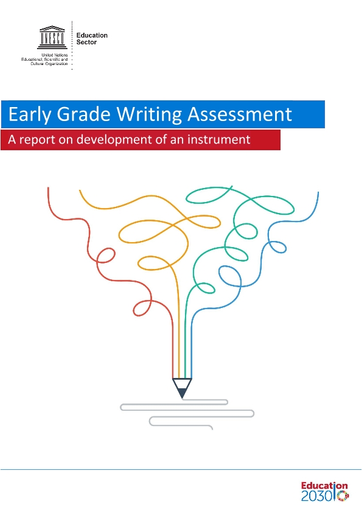 Early Grade Writing Assessment: a report on development of an instrument