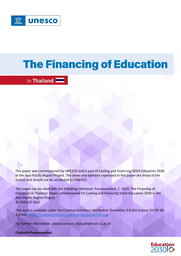 The financing of education in Thailand