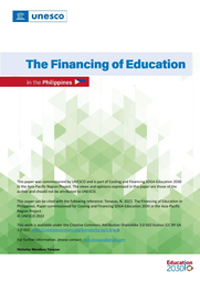 The financing of education in the Philippines