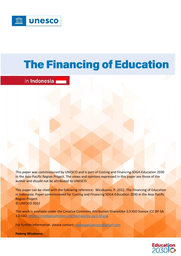 The financing of education in Indonesia